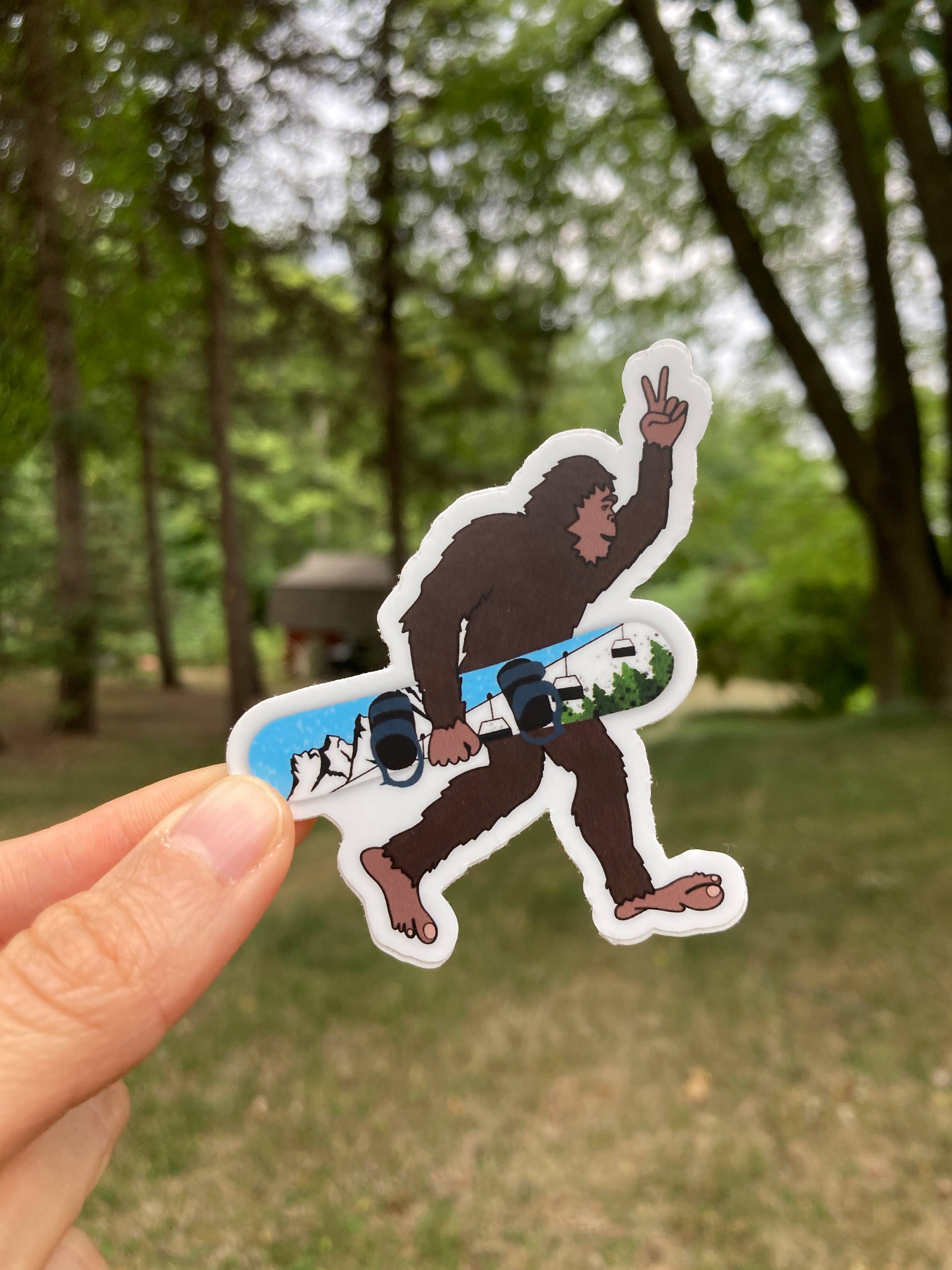Jones Sticker Co – Adesivo por atacado – Adesivo de Snowboard Bigfoot3