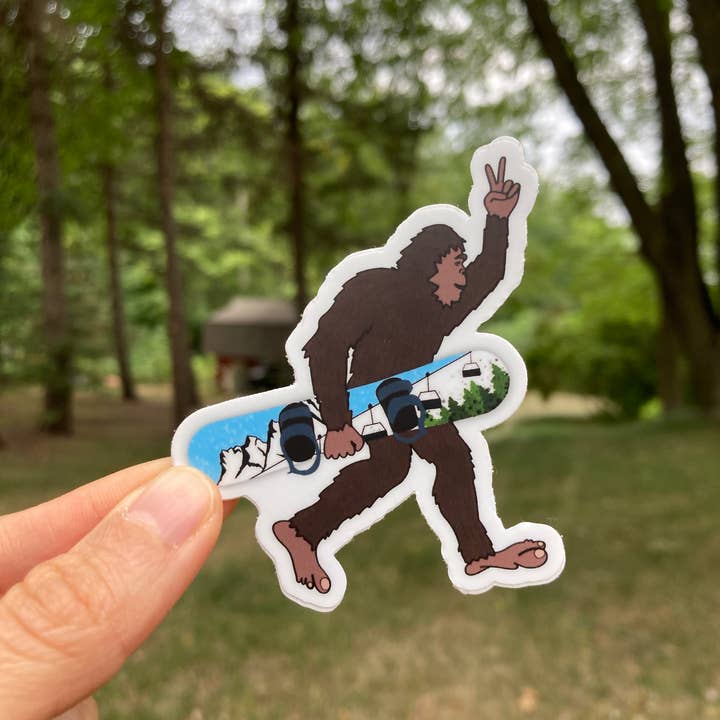 Jones Sticker Co – Adesivo por atacado – Adesivo de Snowboard Bigfoot3