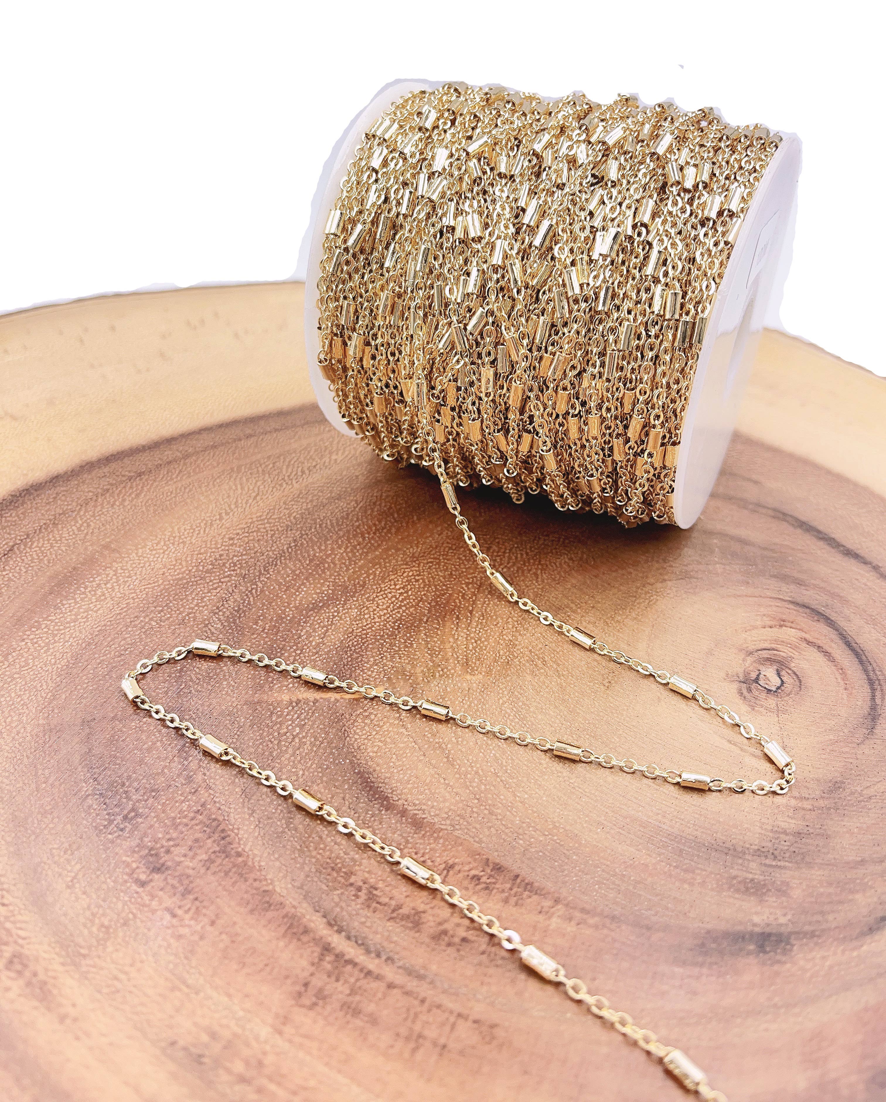 Beads Creation - Wholesale Craft Supplies - Barrel Satellite Chain by Foot, Minimalist Craft Supplies3