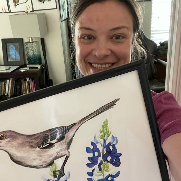 Bird Art by KB - Wholesale Art Print - Mockingbird - Giclee Print2