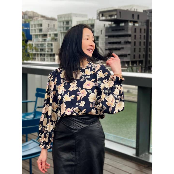 MY DRESS MADE - Wholesale Fabric - Satin and textured viscose fabric CAMELIA - Printed in France5