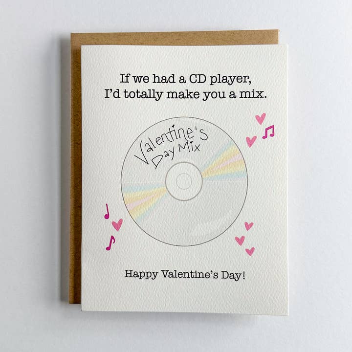 Wild Card Creations - Wholesale Valentine's Day Card - Mix CD Valentine