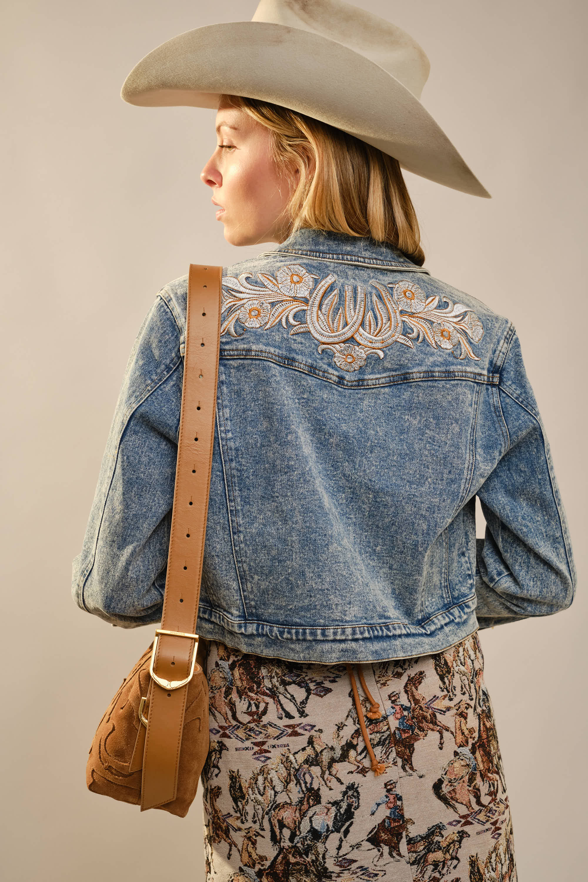 Blue B - Wholesale Denim Jacket - Women's - 23501J - Garment Washed Embroidered Denim Jacket11