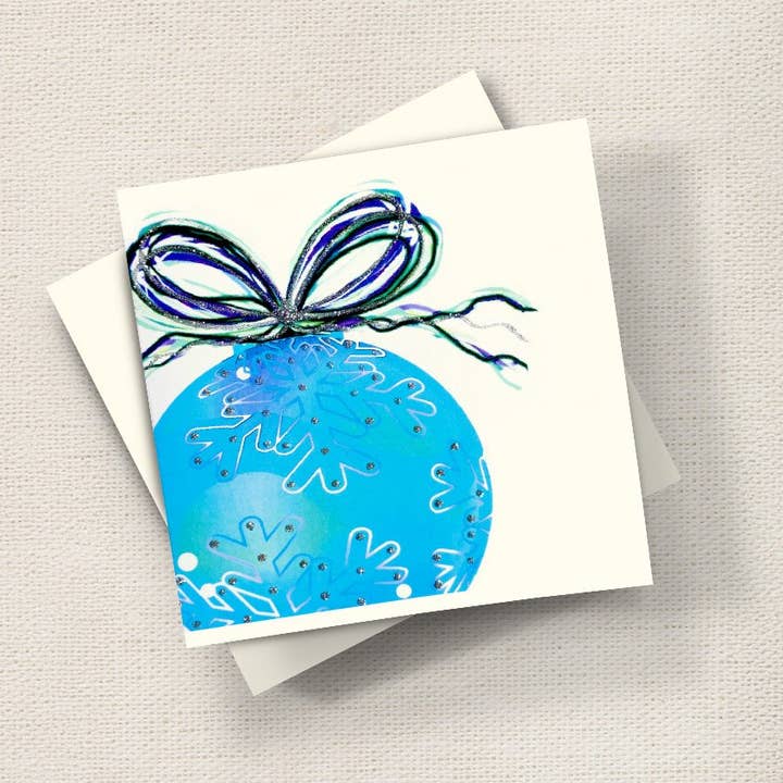 Bauble (Aqua) for wholesale by English Graphics