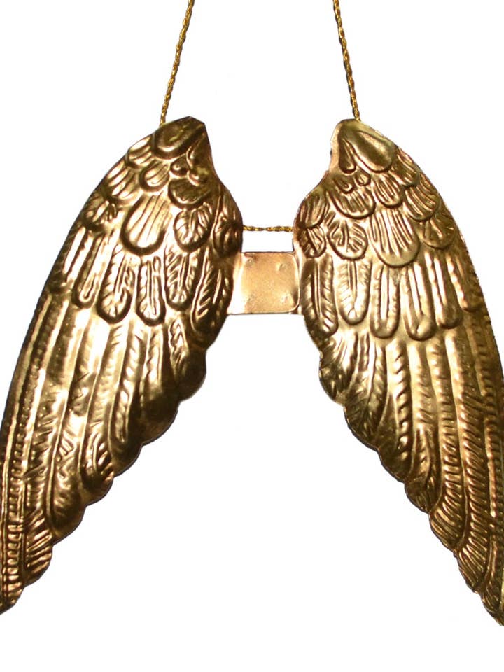 Wing pair ornament EW-2147LG voor wholesale door De Weldaad Authentic Interior