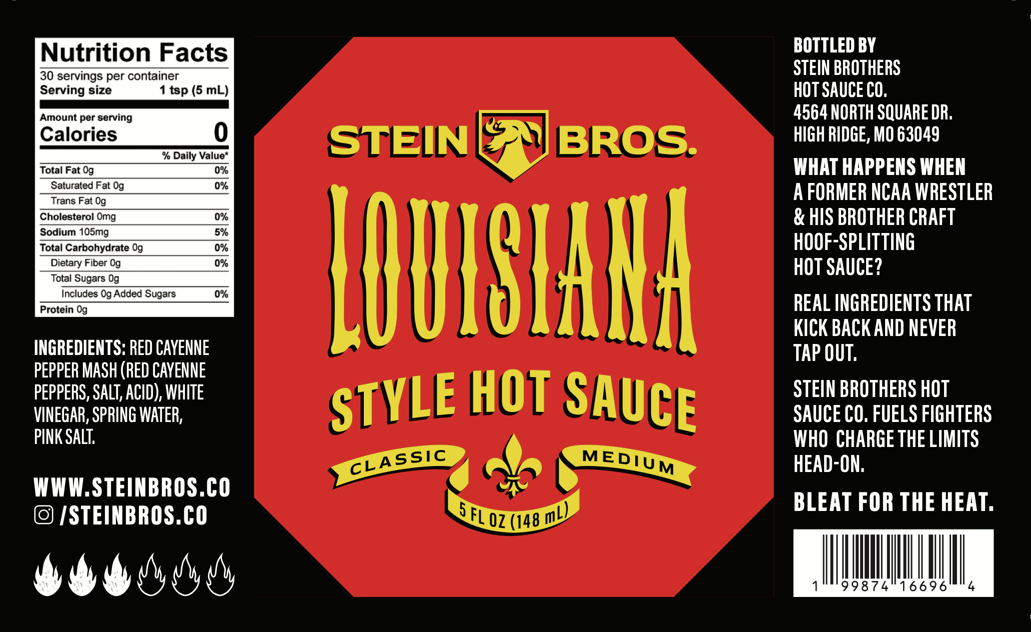 Stein Bros - Wholesale Hot Sauce - Louisiana Style2