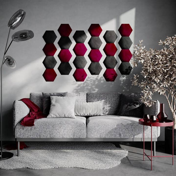 ATB-Sound sp. z o. o. - Wholesale Wall Accent - HEXAGON Acoustic Wall Panels | Soft Sound-Absorbing Tiles4