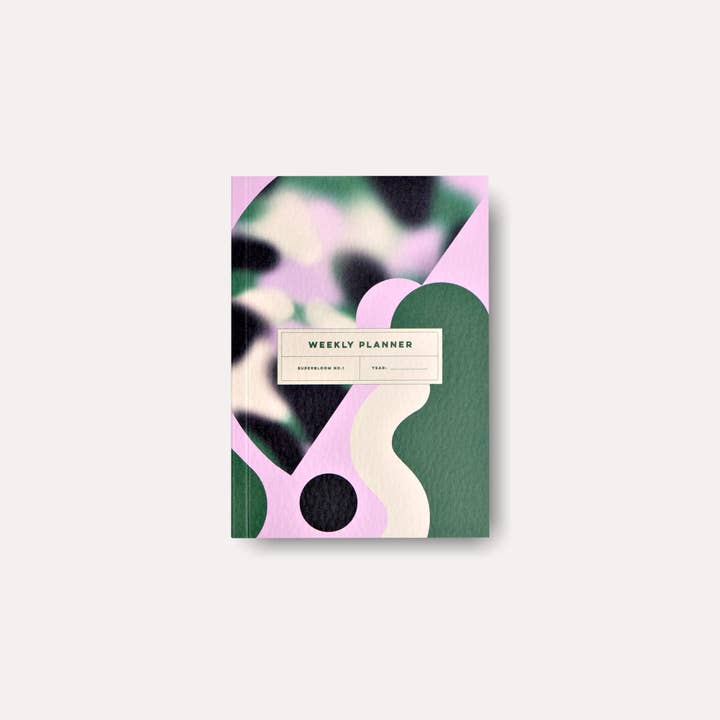 Superbloom No. 1 Lay Flat Pocket Undated Weekly Planner Book for wholesale by The Completist