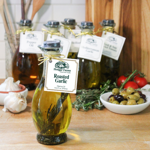 Hongar Farms - Wholesale Olive Oil - Roasted Garlic EVOO Blend – Robust Flavor (250mL Cruet)4