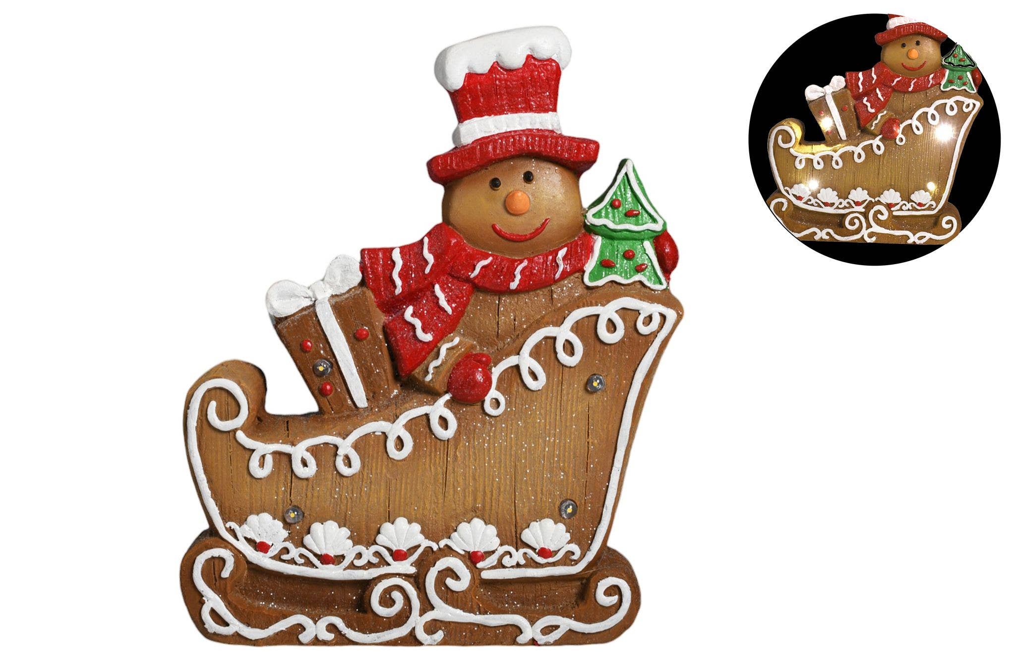 CP INTERNATIONAL - Wholesale Christmas Decoration - LED Decorative Sled Manala #420