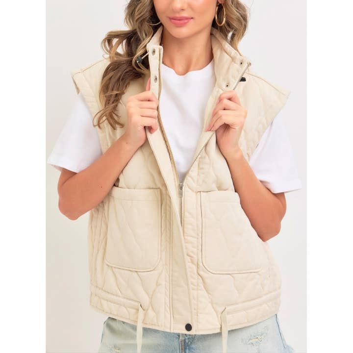 1500 Quilted Puffer Vest for wholesale by Coloring You