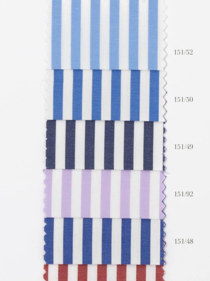 Sky 100/2 Vollzwirn 100% Baumwolle Handgemacht in Italien - Gestreift für den Großhandel von HENRIK