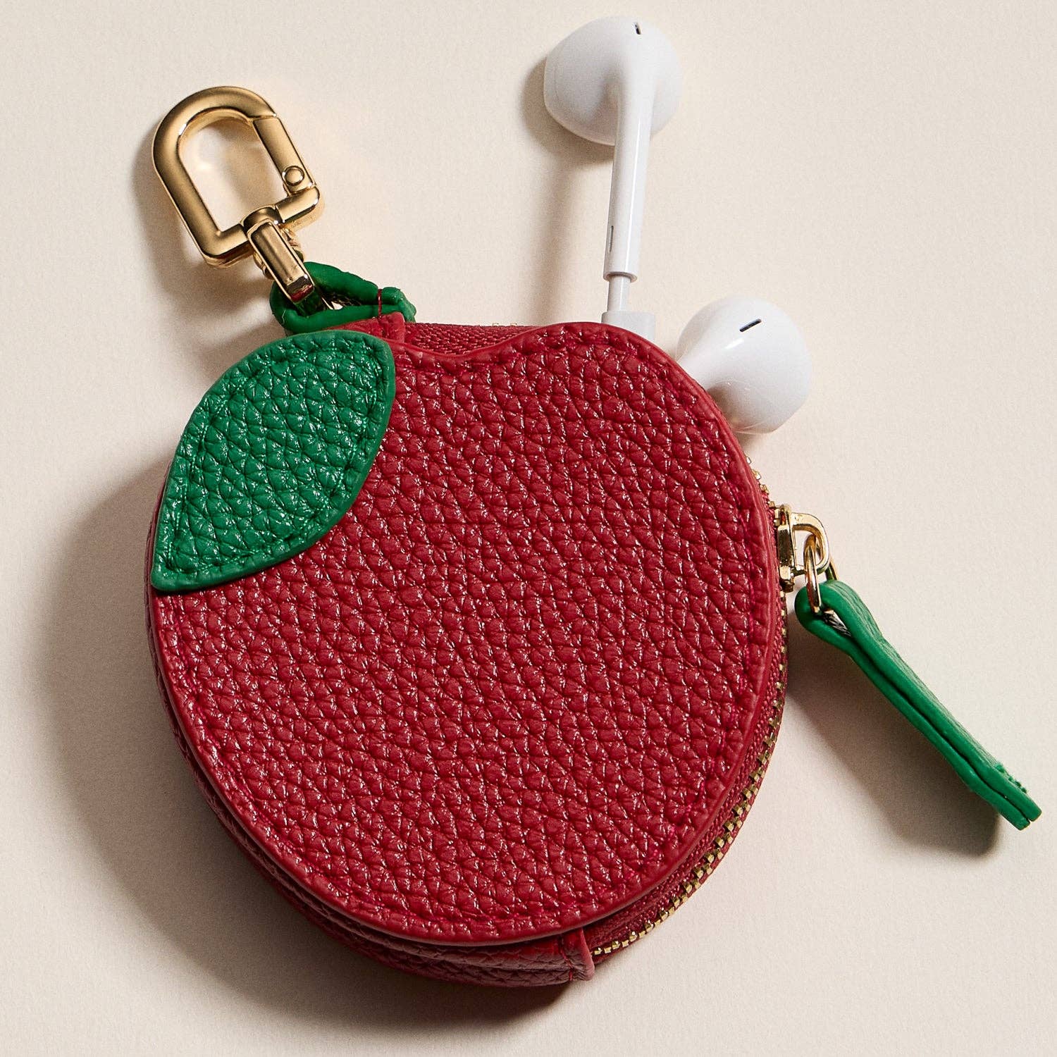 RD Apple Coin Purse with Keychain – Mini Zipper Pouch for wholesale on Faire3