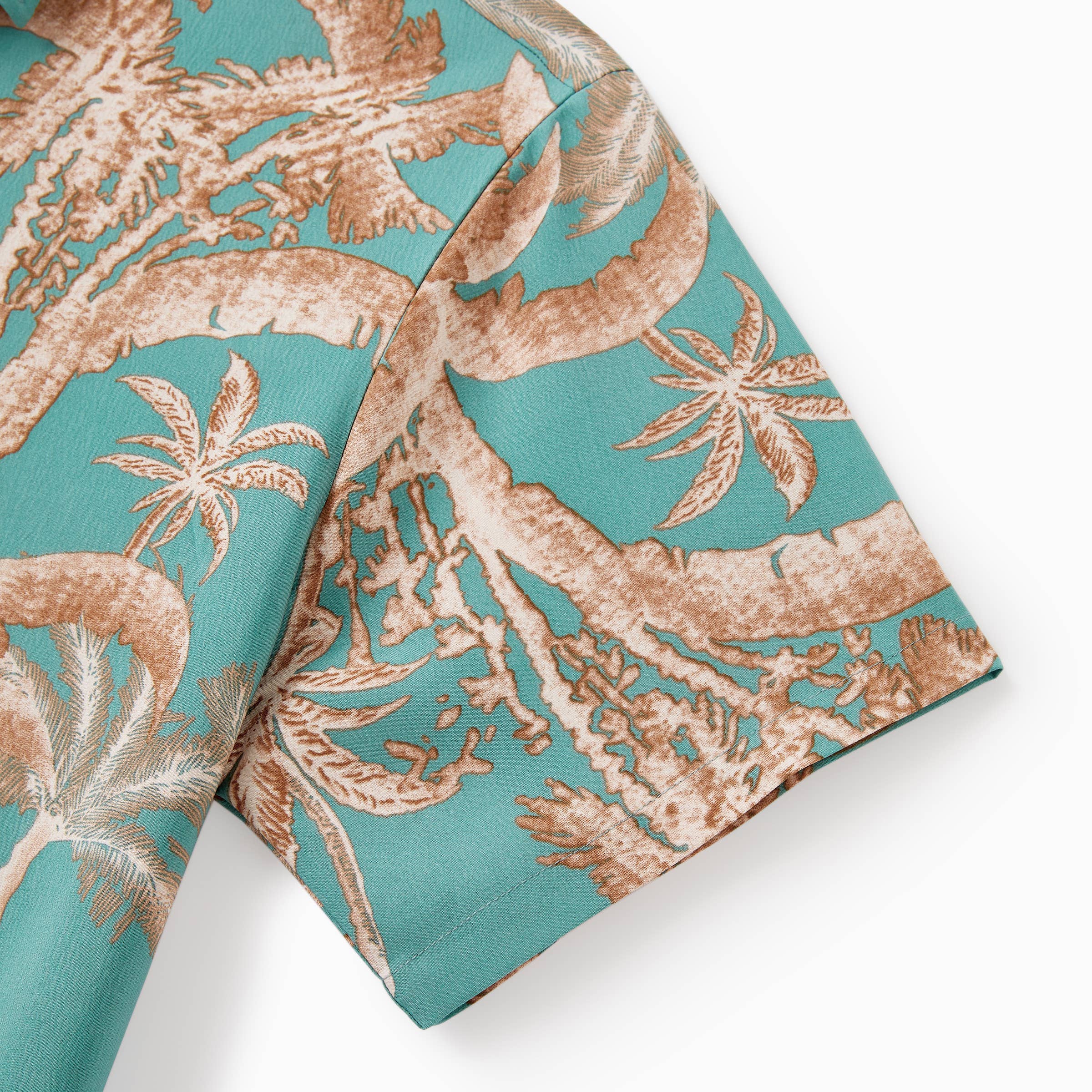 Turquoise Couples Matching Hawaiian Outfits – Shirt or Midi Dress for wholesale on Faire9