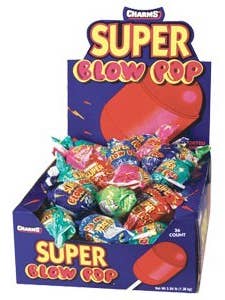(S1-01) US - Charms Super Blow Pop Assorted 48 Units for wholesale by iSweet.ca