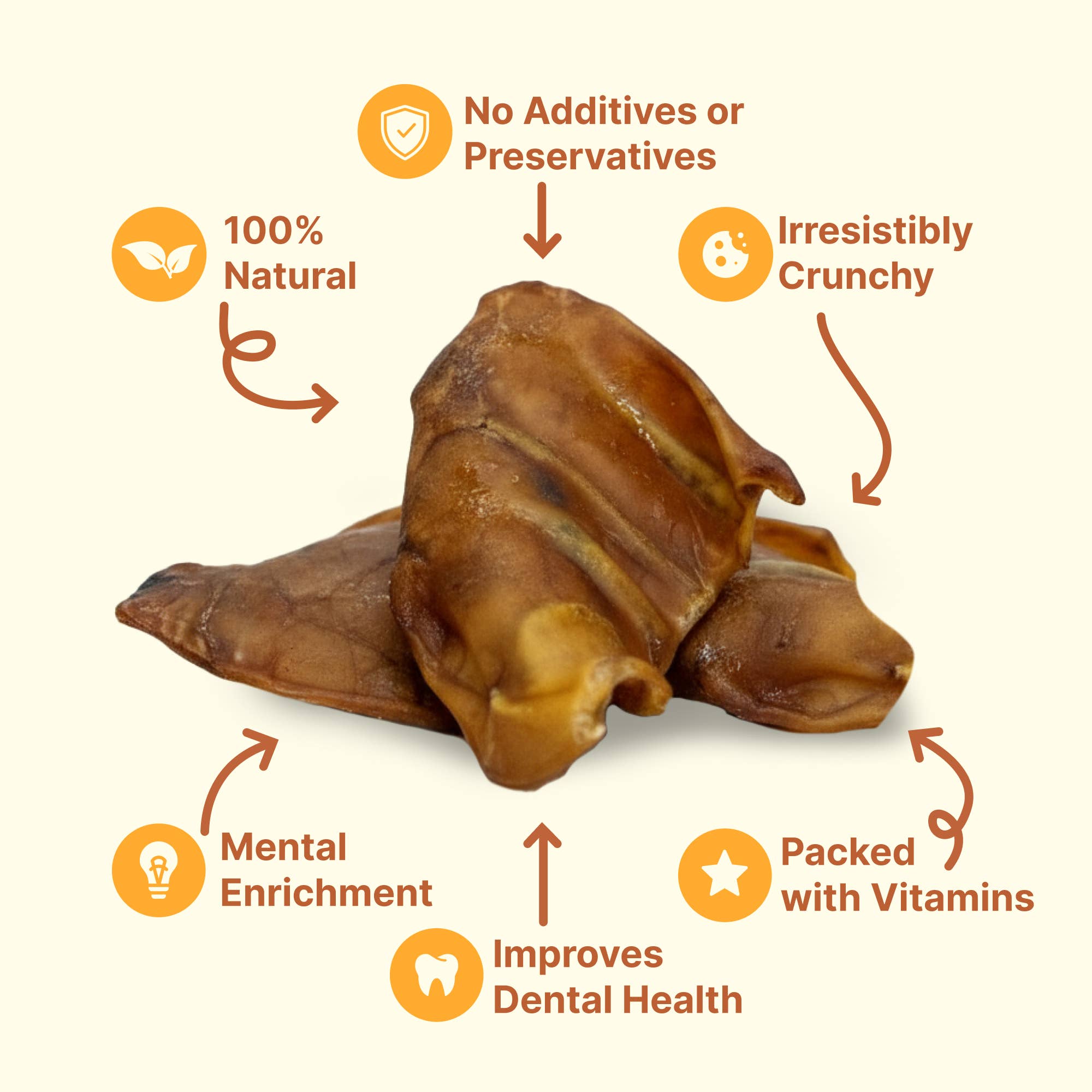 Gaines Family Farmstead - Wholesale Pet Treats - Dog - Pig Ears6