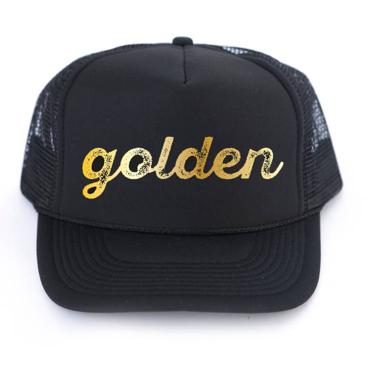 Le chapeau camionneur d'or pour la vente par Mothersun and the Captain