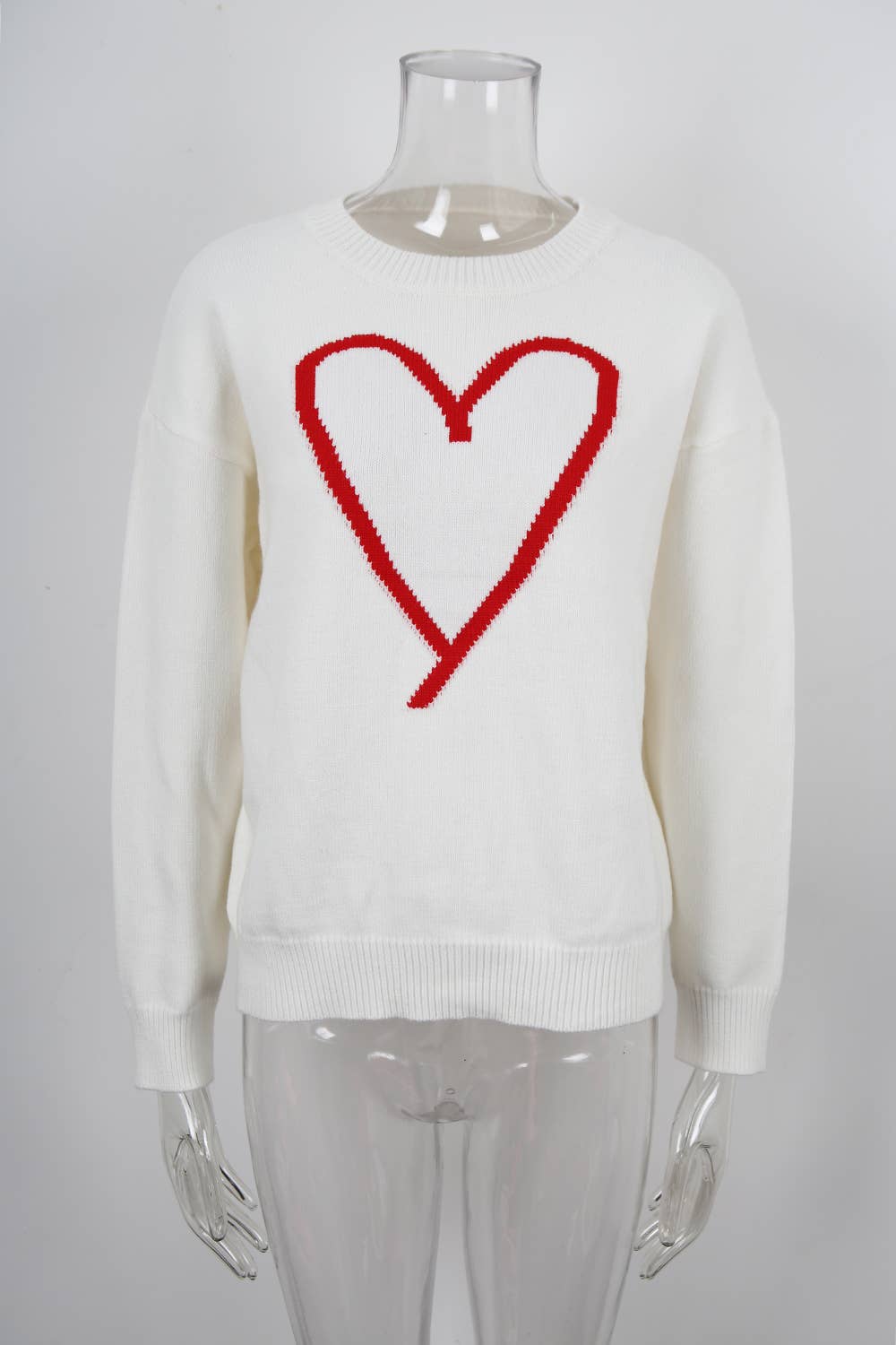 Hope & Sunshine - Wholesale Knit Sweater - Women's - Valentine's Heart Pullover Sweater62