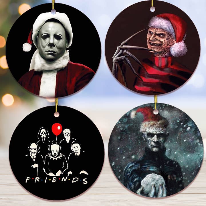 OrnamentallyYou - Wholesale Ornament Set - Horror Movie Ornament Bundle