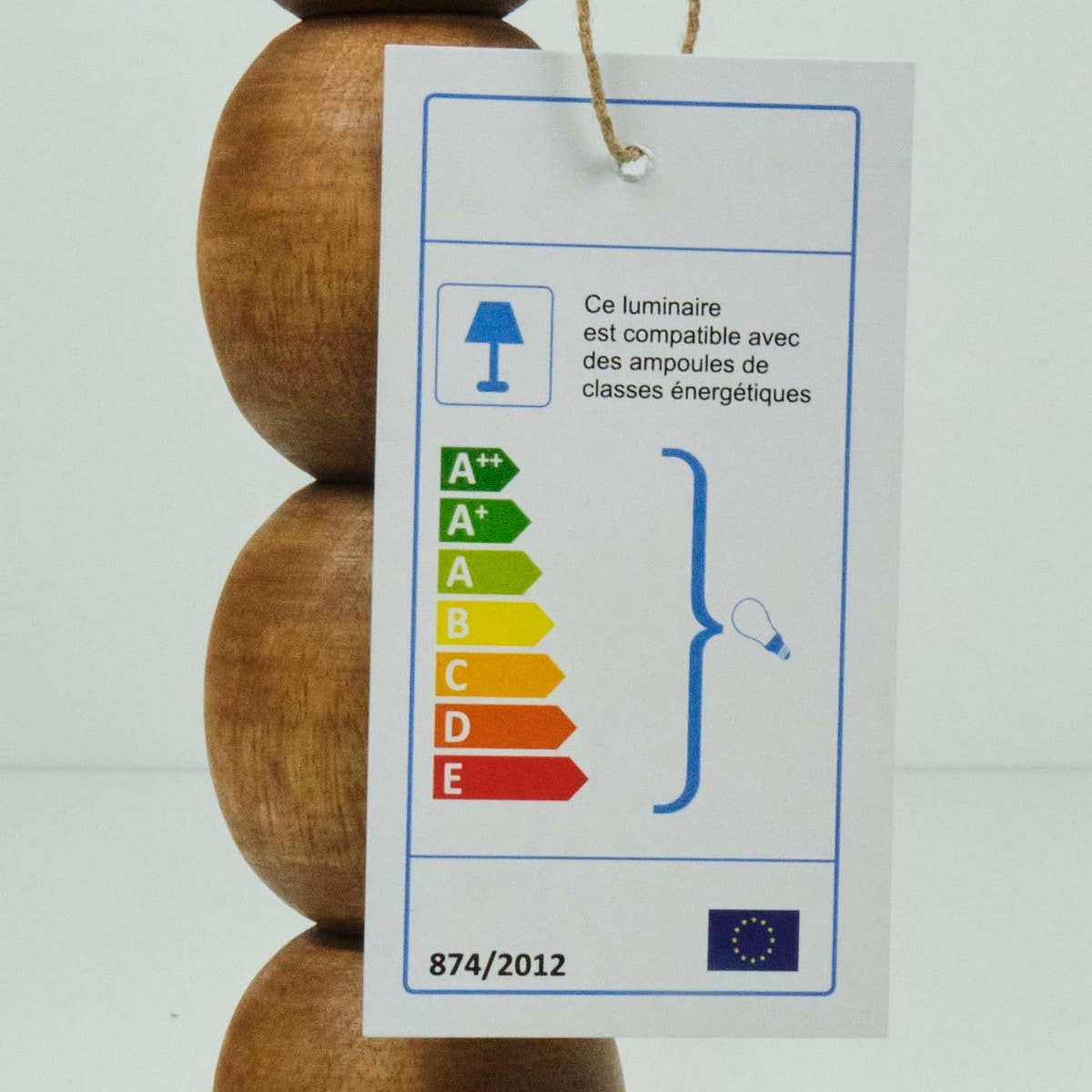 Mars & More - Brand of B Living - Wholesale Decorative Tabletop Object - Lamp base bulbs mango wood 30cm4