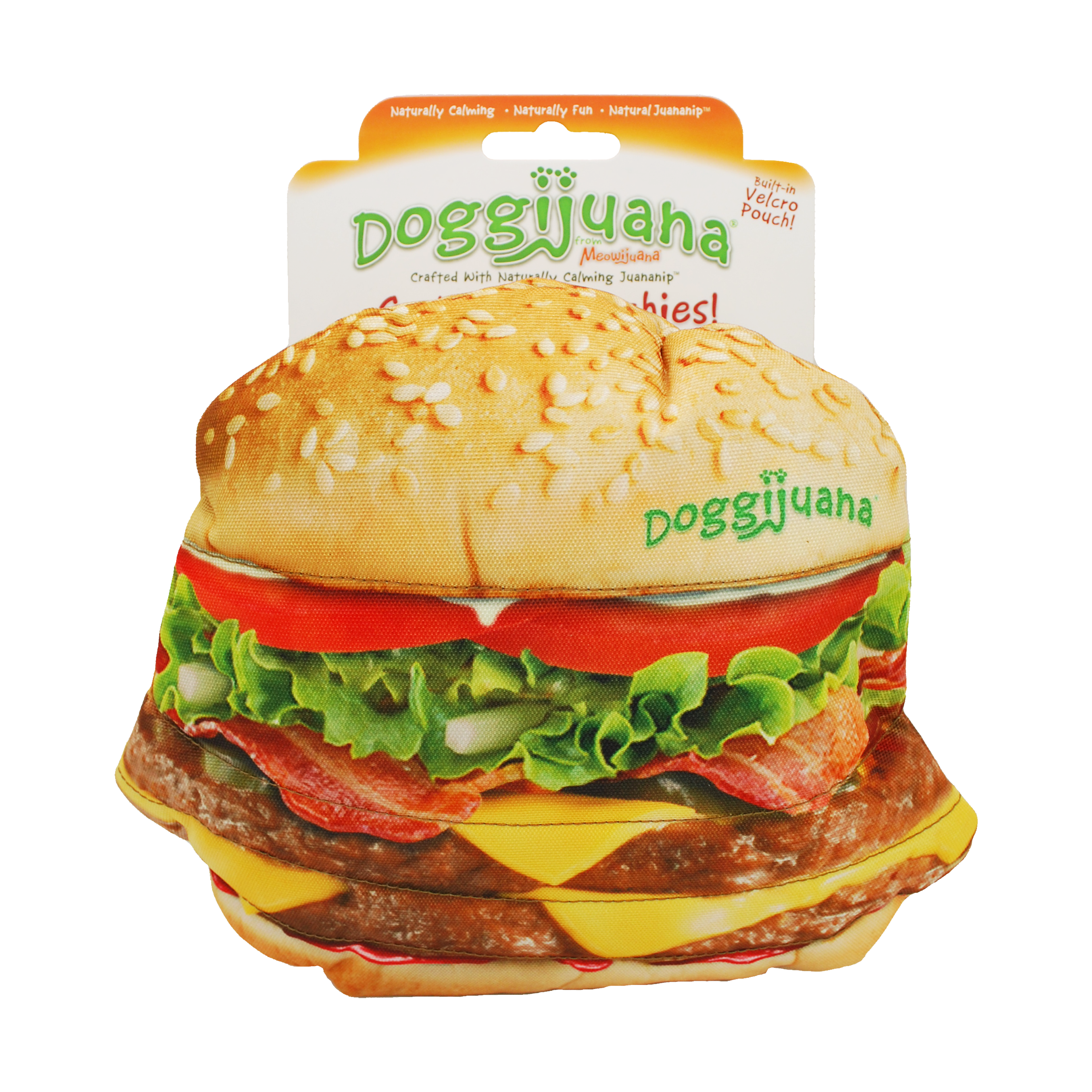 Doggijuana®  Tuffer Chewer Refillable Juananip Supreme Pizza Toy