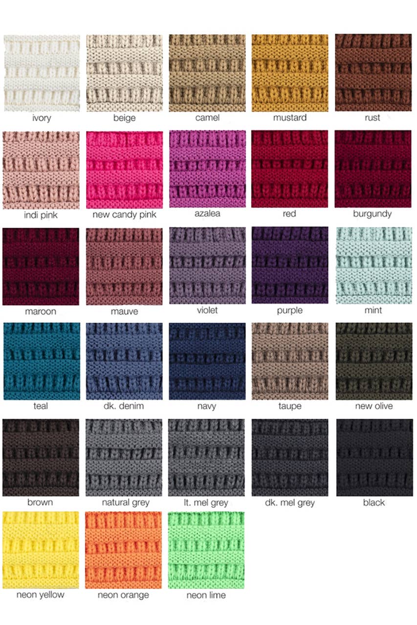 Hana – wholesale Pannband - Dam – C.C Solid Ribbed Hästsvans Pannband17