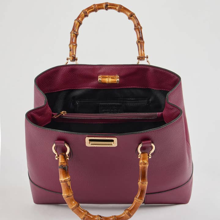 Voemièn - Wholesale Top Handle Bag - Women's - Bamboo Babe Bag in Beige Dollar Leather15