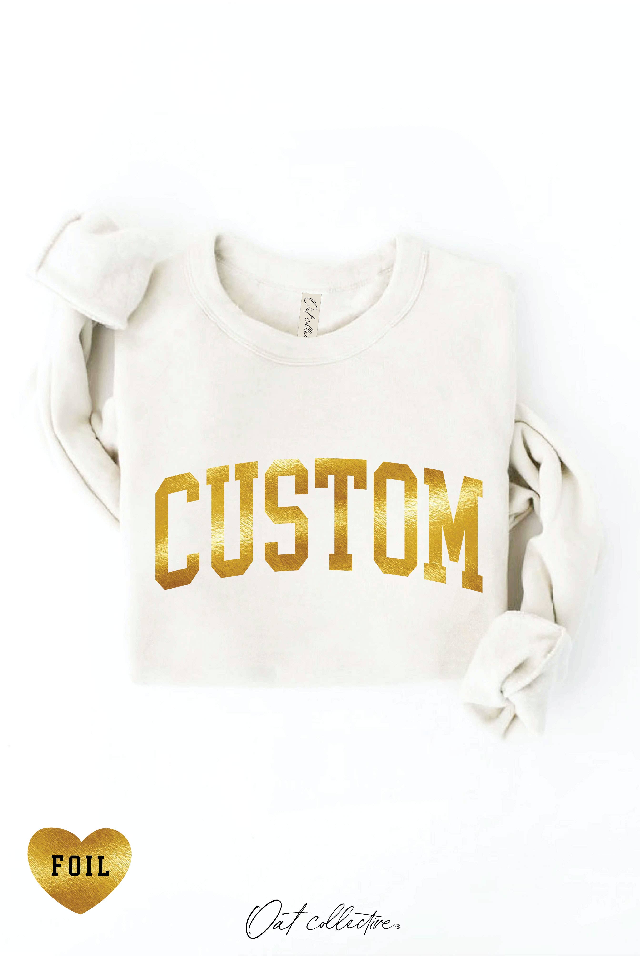 OAT COLLECTIVE - Venta al por mayor Sudadera estampada - Mujer - Sudadera gráfica personalizada con lámina24