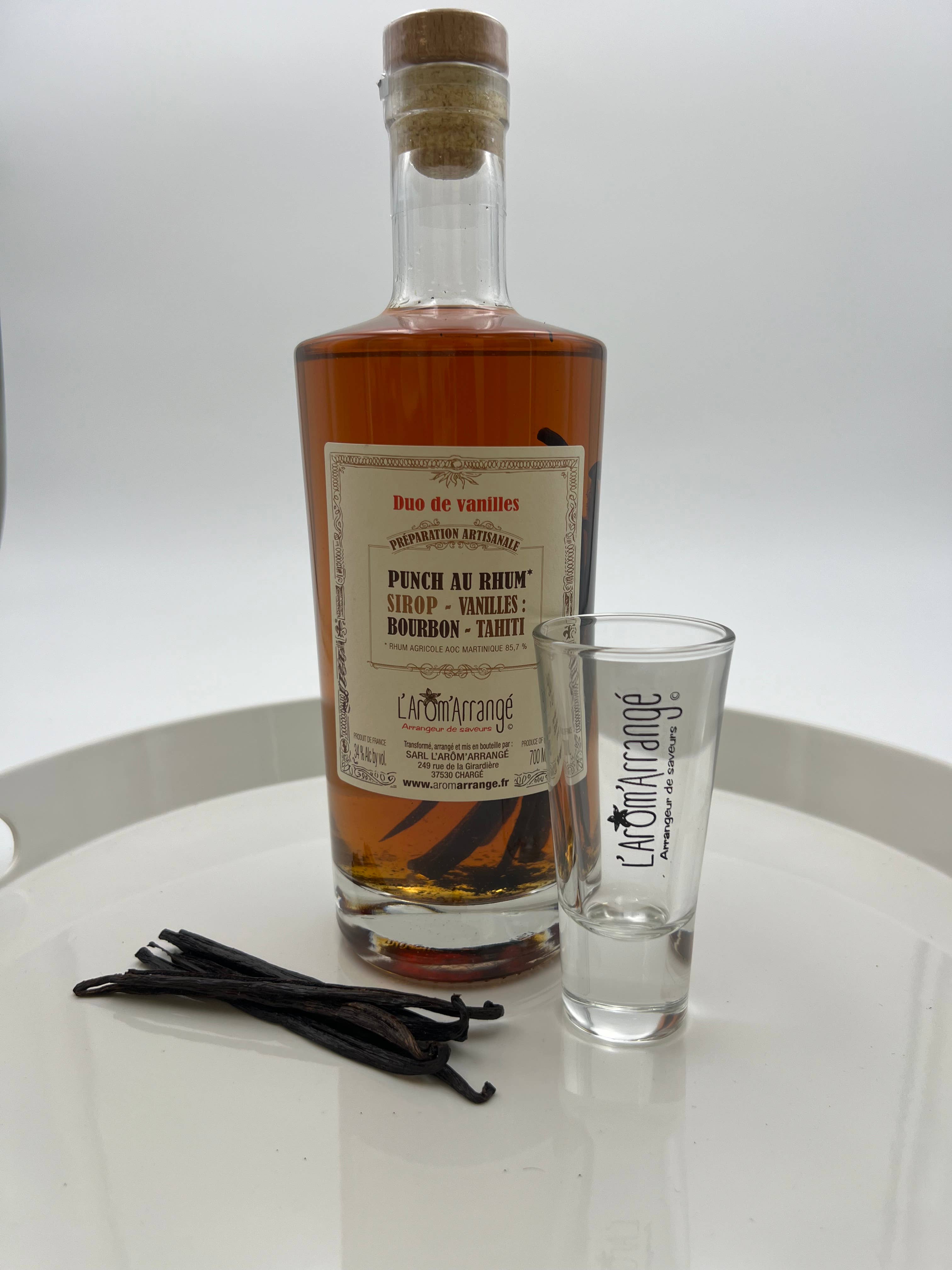 L'Arôm'Arrangé - Wholesale Pre-Mixed/Ready-Made Alcoholic Drinks - Vanilla Duo Arranged Rum - 70cl1