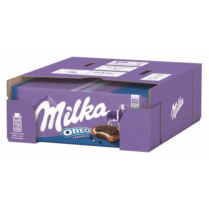 Horizon Top Market - Wholesale Chocolate Bar - Milka Oreo Sandwich 92g x 16