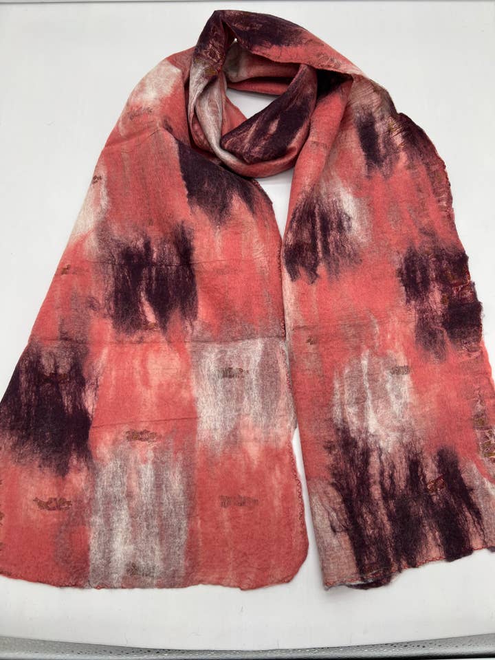 Felt Sari Scarf (SS03) for wholesale by NURBU INC.