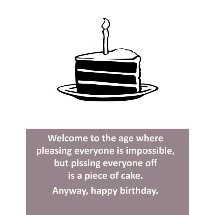 Blue Spark Card Co - Wholesale Birthday Card - Birthday Card | Funny Birthday Cards | Happy Bday | Cake