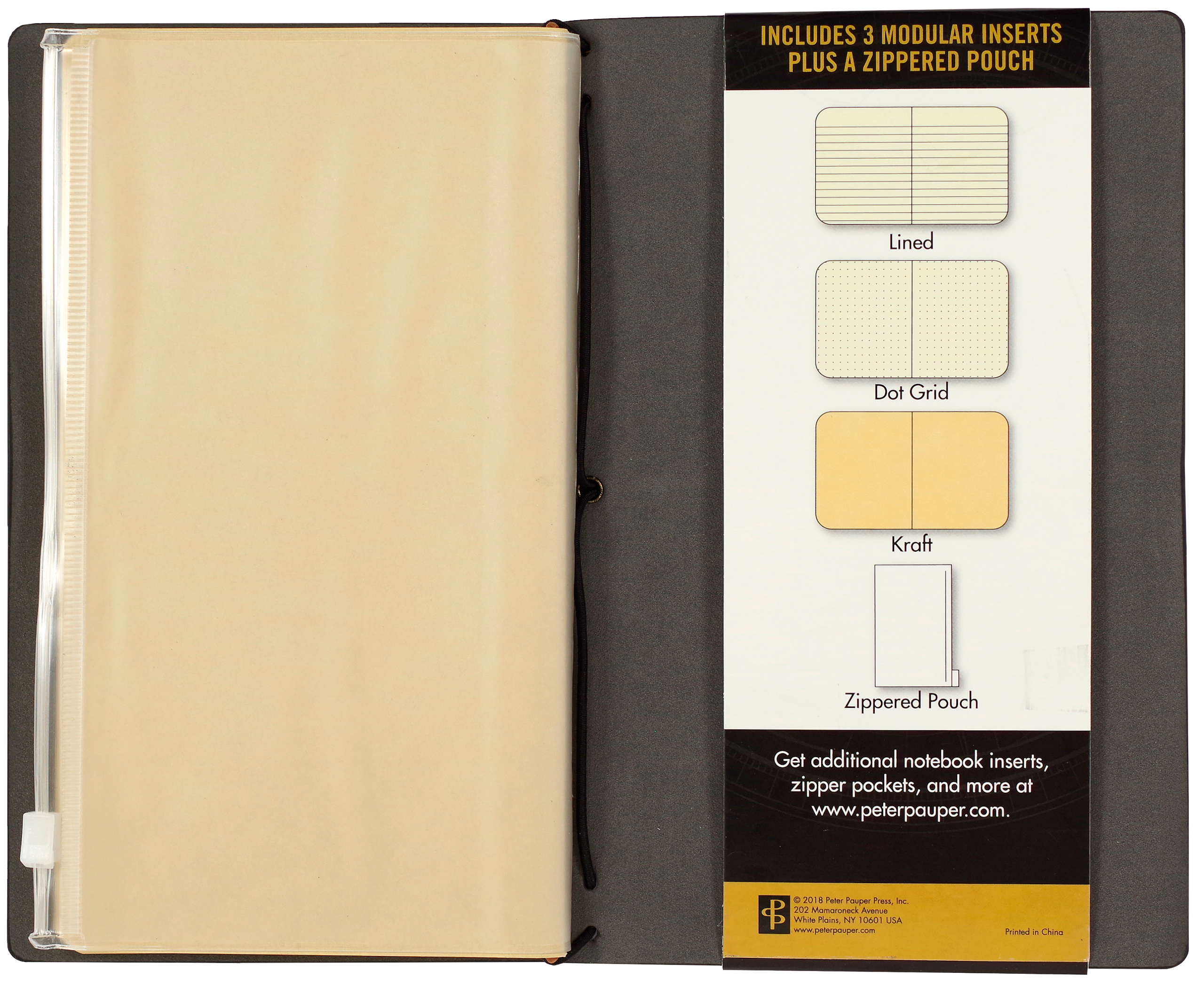 Peter Pauper Press - Wholesale Journal/Diary - Black Voyager Notebook1