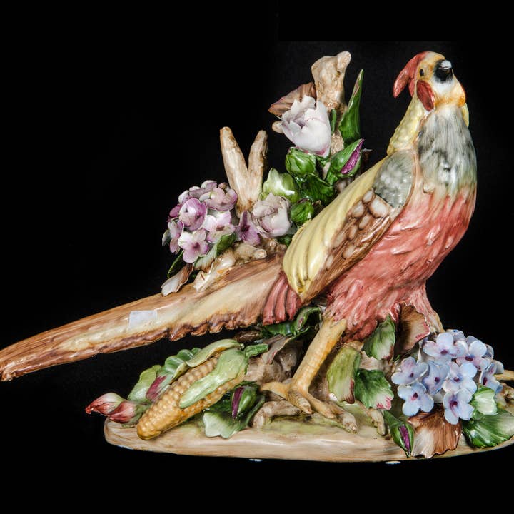 La escultura de faisán para venta al por mayor de I Borbone Arte di Capodimonte srl