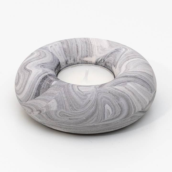 Big O Candleholder - Marble Grey for wholesale by YOD&CO