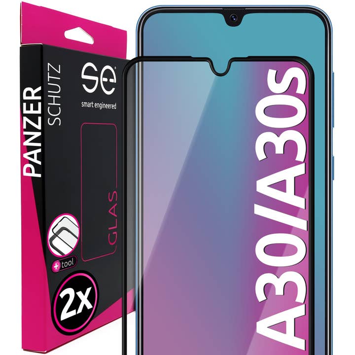 2x se® 3D tempered glass Samsung Galaxy A30, Galaxy A30s for wholesale by smart.engineered GmbH & Co. KG