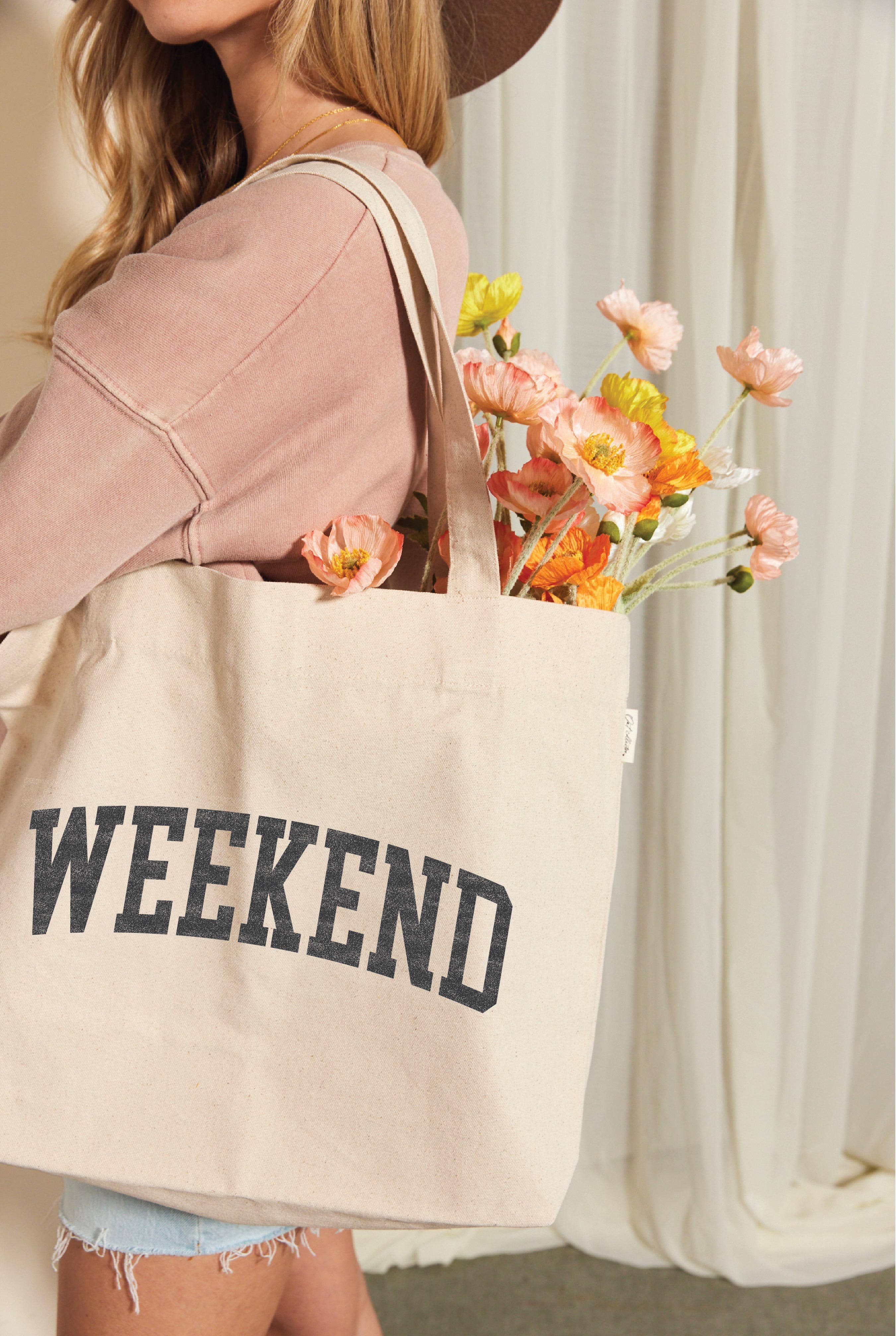 NATURAL WEEKEND Canvas Tote Bag for wholesale on Faire3