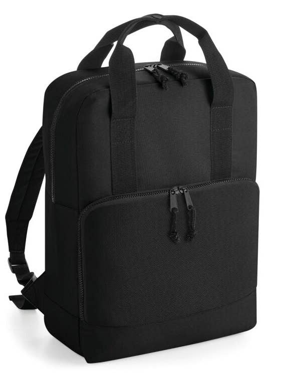 Zaino Termico a Doppio Manico Riciclato BagBase | Scomparto Isolato | Zaino da 16 Litri | 3 Colori | Taglia Unica per la vendita all'ingrosso da parte di Logo Free Clothing