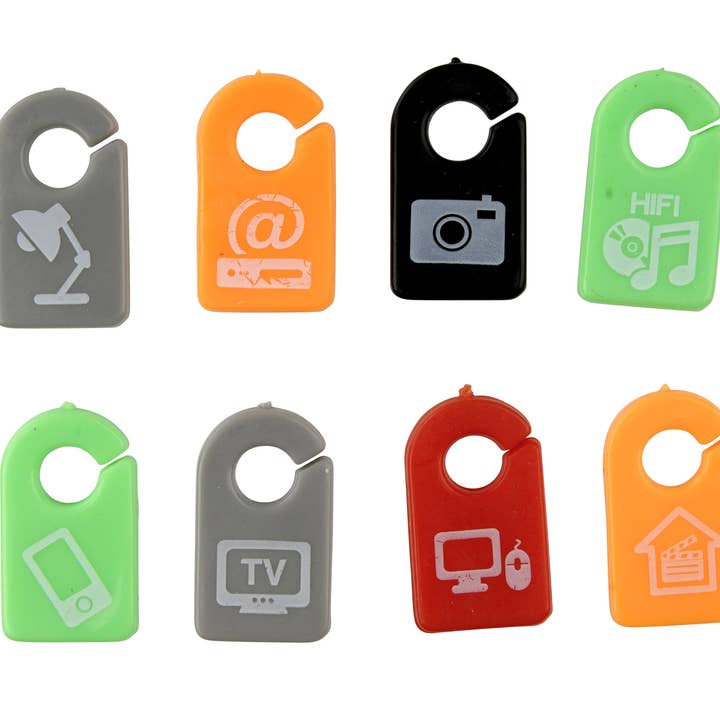 Fackelmann - Wholesale Craft Supplies - Fackelmann Tecno Electric Cable Markers (Pack of 12)1