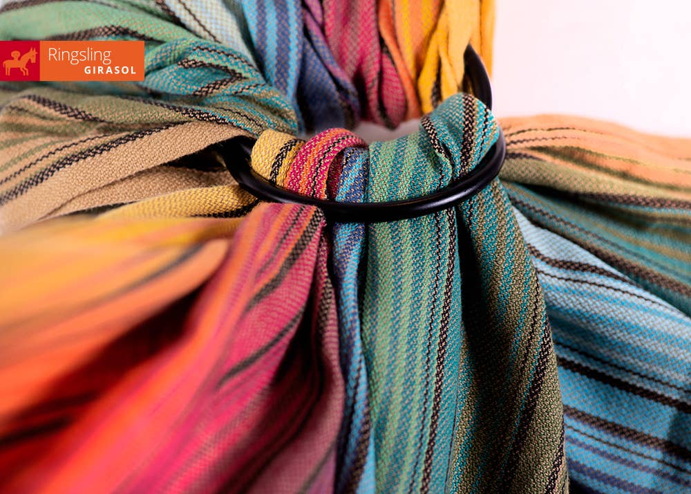 Girasol - Wholesale Baby Wrap/Sling - Ringsling Chameleon, fairly produced, handwoven5