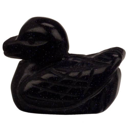 Engraving Duck, 38mm, Blue Sandstone for wholesale by EHAWA