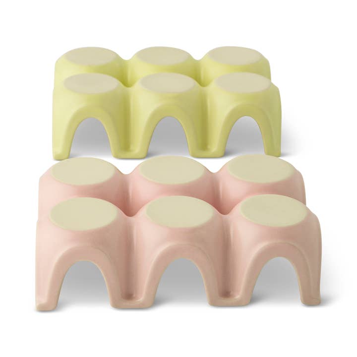 Core Home - Wholesale Egg Cup/Holder - 2pk 6 Section Ceramic Egg Tray - FNT/PNF3