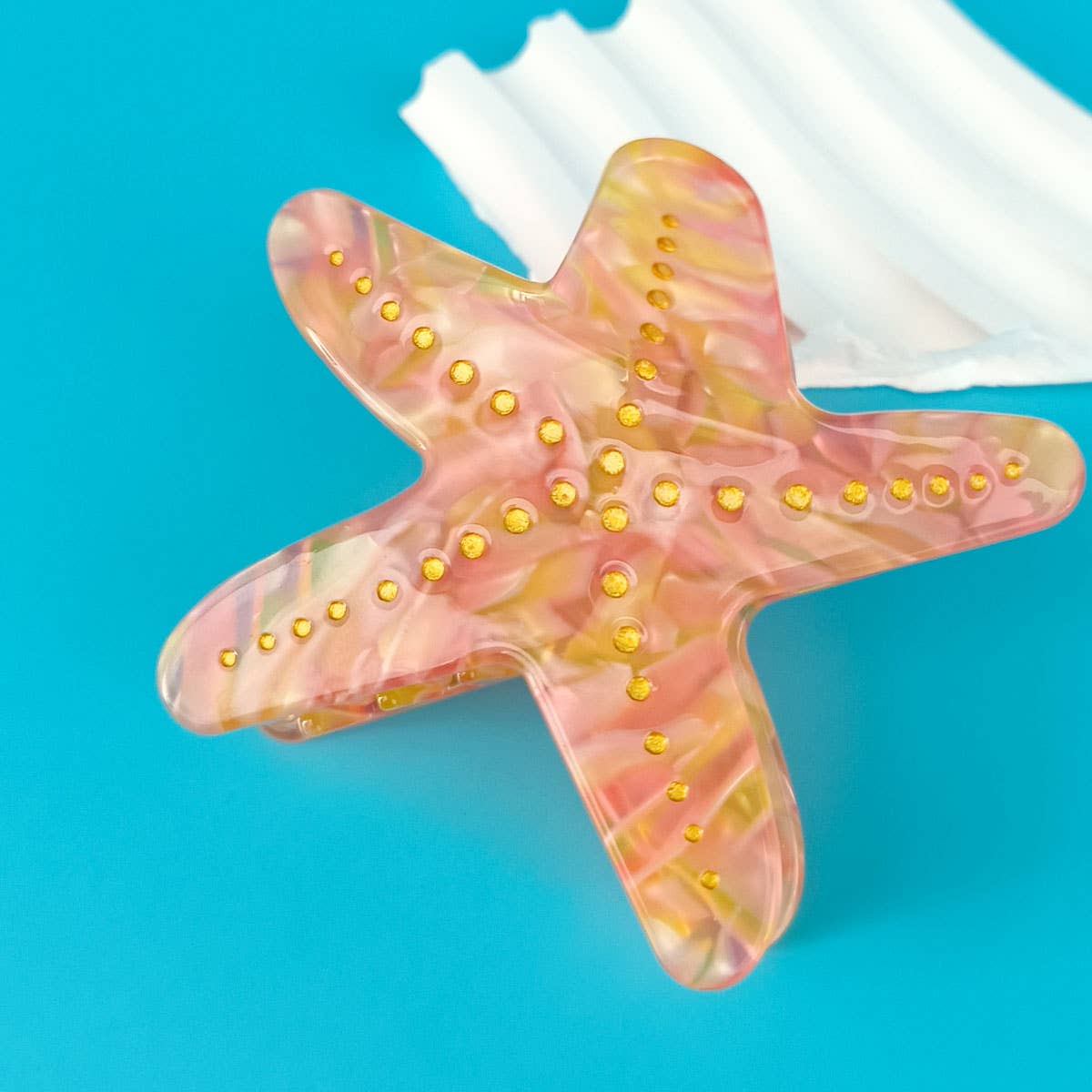 ACCITY - Wholesale Hair Clip - Women's - OCEAN BEACH FISH SEASHELL ACRYLIC HAIR CLAW CLIPS _CWAHA055219