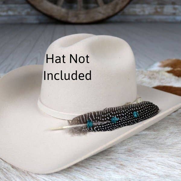 Willow Lane Hat Co. - Wholesale Hat Accessory - Women's - Turquoise Turkey Hat Feather1