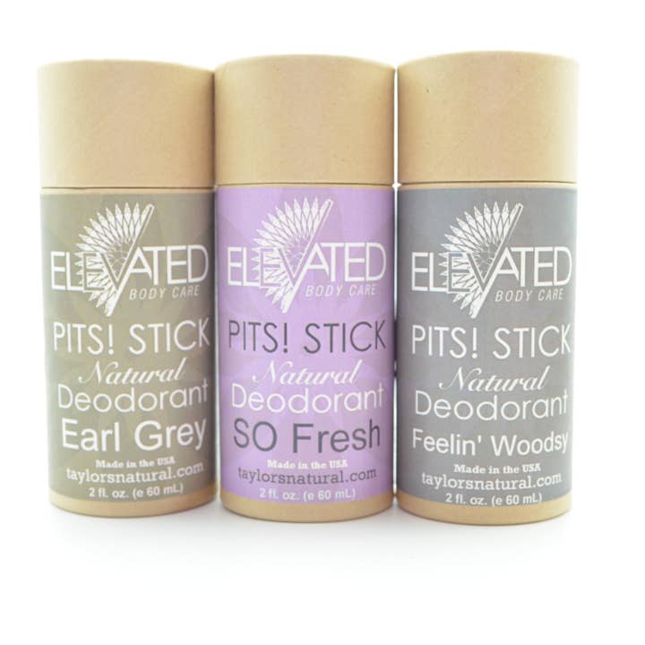 Taylor's Naturals - Wholesale Deodorant - Women's - ELEVATED - PITS! STICK Natural Deodorant Eco-Tube - 2oz4