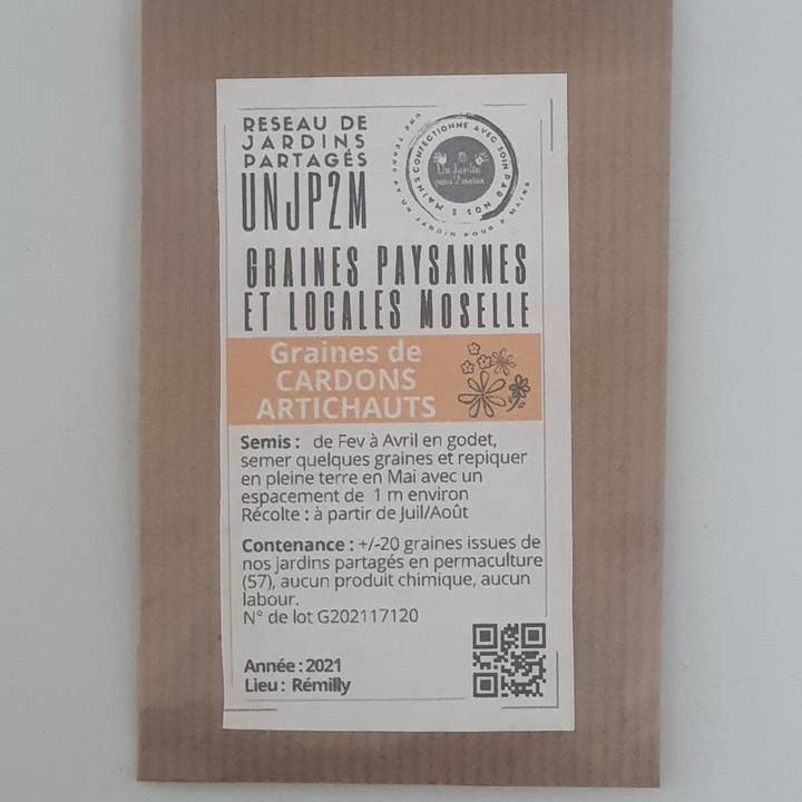 Kronärtskocka Cardon frön för wholesale av Une Terre et Un Jardin pour 2 Mains