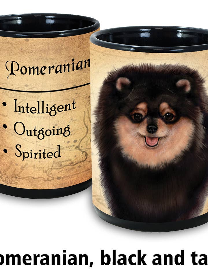My Faithful Friend Mugs Pomeranian Black & Tan for wholesale by Pet Gifts USA, LLC