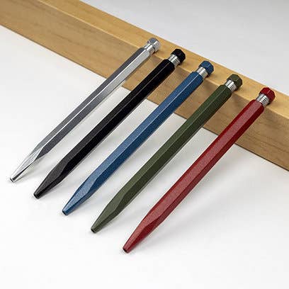 Krama studio - Venta al por mayor Bolígrafo - Bolígrafo de aluminio sólido rojo3