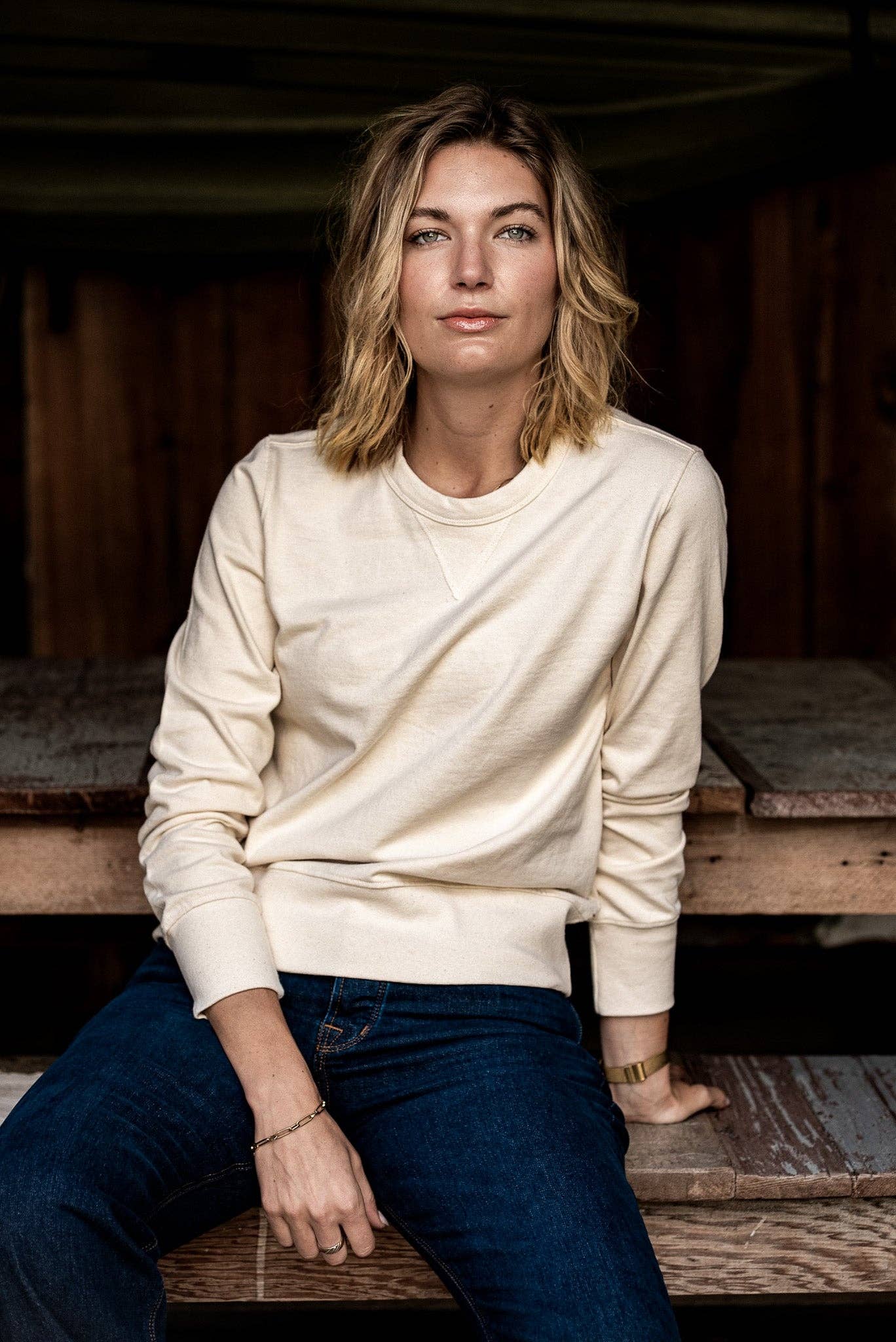 Natural Stinson Pullover | 12oz Rugby Jersey 100% cotton for wholesale on Faire0