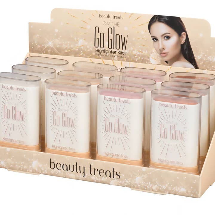 Beauty Treats On The Go Glow Highlighter Stick – 12pc for wholesale by Majestic Wholesale